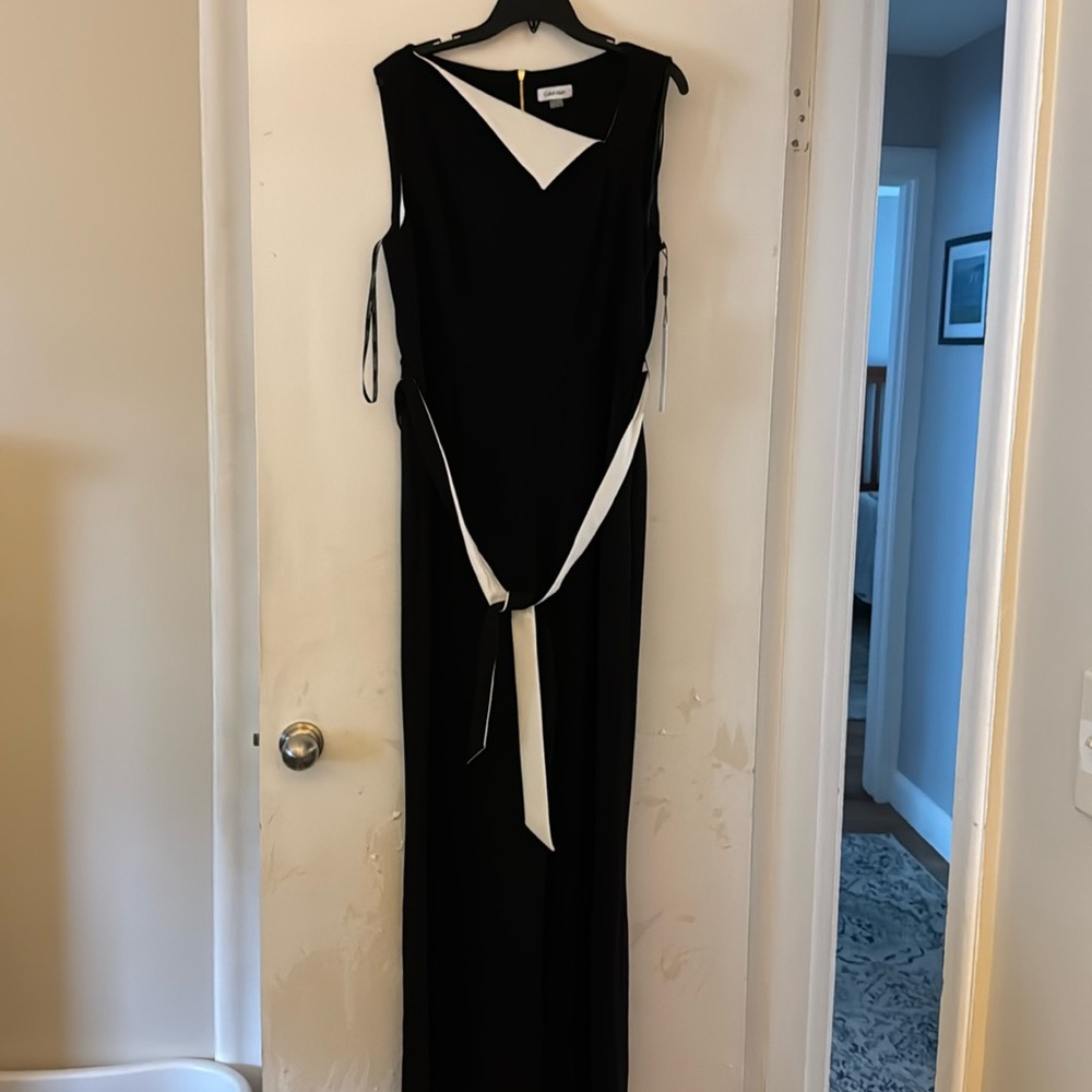 Jumpsuit black and white